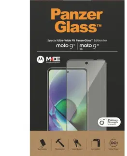Ochranné fólie pre mobilné telefóny Ochranné sklo PanzerGlass UWF pre Motorola Moto G14, G54 5G, čierna 6581