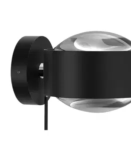 Bodové svetlá Top Light Puk Maxx Wall+ LED šošovky číre, čierne matné/chrómové
