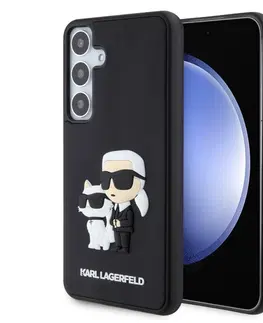 Puzdrá na mobilné telefóny Zadný kryt Karl Lagerfeld 3D Rubber Karl and Choupette pre Samsung Galaxy S24 Black 57983119529