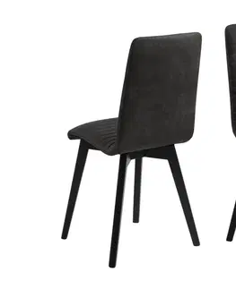 Stoličky - moderné Dkton 25239 Dizajnová jedálenská stolička Alano, antracitová / čierna - Otvorené balenie - RP