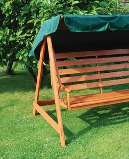 Záhradný a campingový nábytok Hojdačka drevená SYLVA