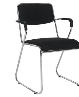 Stoličky Zasadacia stolička, čierna sieťovina, DERYA NEW