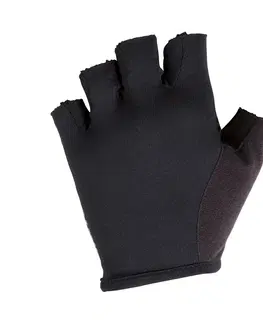 rukavice Detské cyklistické rukavice 300 8-12 rokov čierne