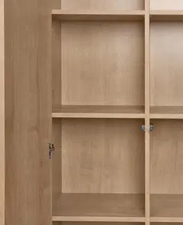 Bookcases & Standing Shelves Regálový modul »Flemming«, s dvierkami, cca 75 x 150 cm, dubový dekor