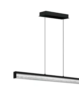 Závesné svietidlá EGLO LED svietidlo Cardito Tunable white 100 cm čierna