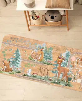 Korkové koberce Detský koberec z korku - Lesný svet a hry pre deti