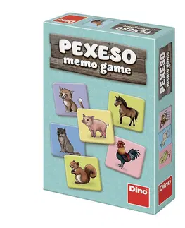 Hračky spoločenské hry pre deti DINO - Zvieratká pexeso
