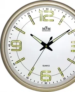 Hodiny Nástenné hodiny MPM, 3170.80 - zlatá, 34cm