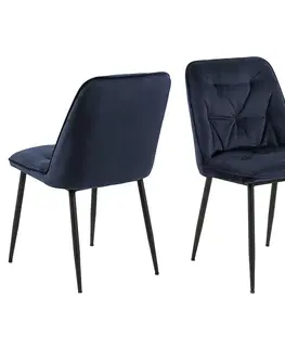 Plastové stoličky Stolička midnight blue 2 ks