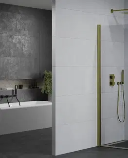Sprchovacie kúty MEXEN/S - Pretória sprchovací kút 100x90, transparent, zlatá 852-100-090-50-00