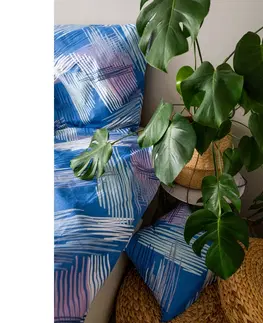 Obliečky Jahu Bavlnené obliečky Blue righe, 140 x 200 cm, 70 x 90 cm, 40 x 40 cm