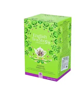 Čaje English Tea Shop Čaj Zelený s jasmínom a kvetom bazy 6 x 40 g