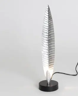 Stolové lampy Holländer Stolná lampa Penna strieborná výška 38 cm