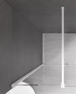 Sprchovacie kúty MEXEN/S - Velár posuvné sprchové dvere 100, transparent, biela 871-100-000-01-20