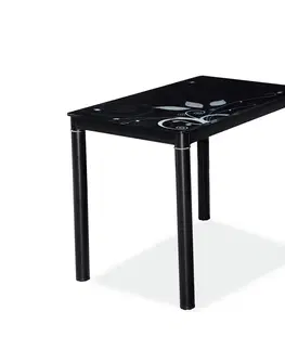 Jedálenské stoly SIGNAL Damar jedálenský stôl čierna