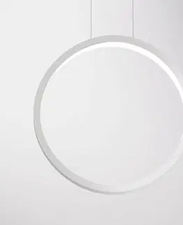 Závesné svietidlá Cini & Nils Cini&Nils Assolo - biele závesné svetlo LED, 43 cm
