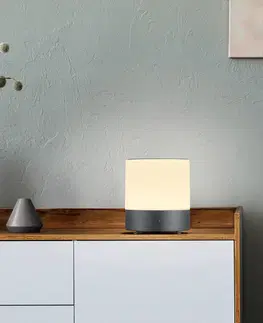 Lampy na nočný stolík BANKAMP BANKAMP Button stolná LED lampa 18,5 cm antracit