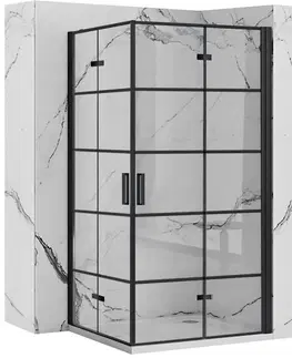 Sprchovacie kúty REA/S - Sprchová kabína Molier Black Double 80x100 KPL-K2011