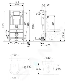 Kúpeľňa Kielle - Genesis Set predstenovej inštalácie, WC so sedátkom softclose a tlačidla Gemini I, chróm 30505SS16