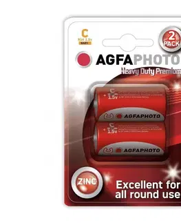 Predlžovacie káble  AGFAPHOTO AP-R14-2S  - 2 ks Zinková batéria R14/C 1,5V 