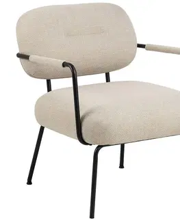 Plastové stoličky Kreslo beige