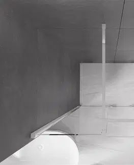 Sprchovacie kúty MEXEN/S - Velar Obdĺžnikový sprchovací kút 100 x 70 cm, transparent, chróm 871-100-070-01-01