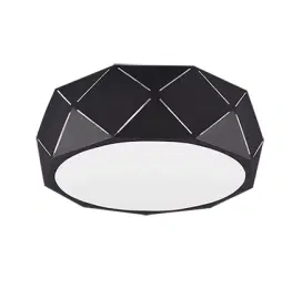 Stropne svietidla Dizajnové stropné svietidlo čierne 40 cm - Kris