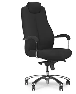 Kancelárske stoličky HALMAR Sonata XXL kancelárske kreslo s podrúčkami čierna / chróm