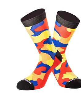 Pánske ponožky Ponožky Undershield Camo Short žltá/červená/modrá 43/46