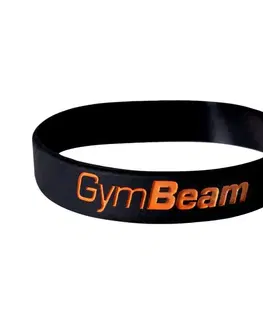 Ostatné príslušenstvo pre cvičenie GymBeam Silikónový náramok GB Black Orange 1430 g