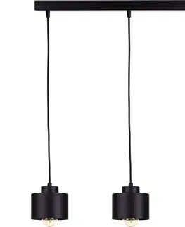 Svietidlá Keter Lighting Luster na lanku SIMPLY BLACK 3xE27/60W/230V 