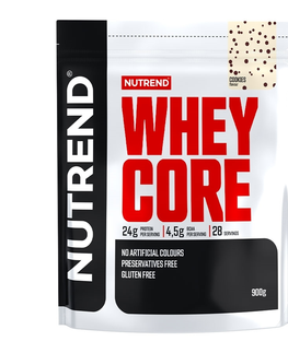 Proteíny Práškový koncentrát Nutrend Whey Core 900g cookies