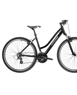 Bicykle Dámsky crossový bicykel Kross Evado 2.0 28" Gen 004 čierna/mint - M (17", 158-170 cm)