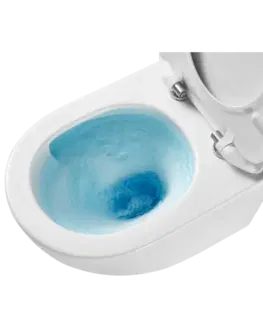 Záchody DEANTE Podstavný rám, pre závesné WC misy + SLIM tlačidlo černé + WC INVENA LIMNOS WITH SOFT  se sedlem RIMLESS CST_WC01 N51P LI1
