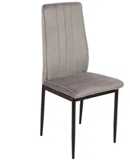 Čalúnené stoličky Stolička Boris šedá