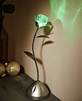 Drobné dekorácie a doplnky LED nočné svetlo s hrou farieb "Ruža"