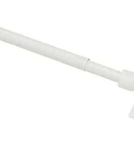 Závesy Kaviarenská tyčka roztiahnuteľná 12 mm biela, 135 - 225 cm