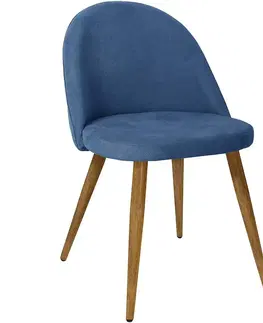 Čalúnené stoličky Stolička Banff 80107cm-V15 Dark Blue