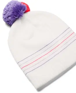 Zimné čiapky Dievčenská čiapka Under Armour Girl's Triple Scoop Beanie Onyx White - OSFA
