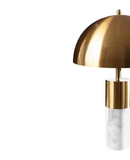 Stolné lampy LuxD 24987 Dizajnová stolová lampa Aamira 52 cm zlatá