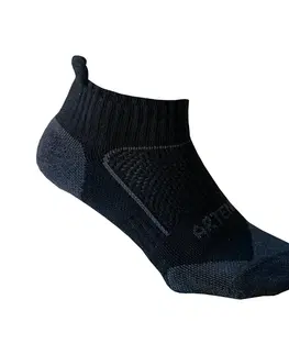 bedminton Športové ponožky RS 900 nízke 3 páry čierno-sivé