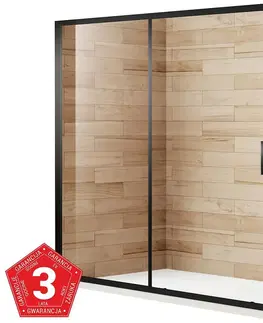 Sprchovacie dvere; priečky Sprchové dvere Patio 120X195 čierna profil
