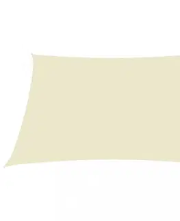 Stínící textilie Tieniaca plachta štvorcová 5 x 5 m oxfordská látka Dekorhome Krémová