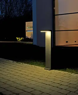 Osvetlenie príjazdovej cesty Albert Leuchten Hliníkové LED svietidlo na chodník Tamar v antracitovej farbe