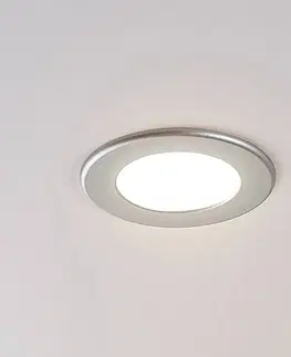 Zapustené svietidlá Arcchio Zapustené LED svetlo Joki striebro okrúhle 11,5cm