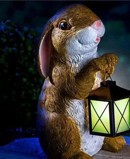 Drobné dekorácie a doplnky Zajačik s lampášom