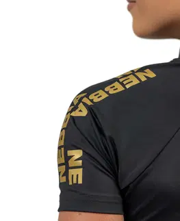 Dámske tričká Dámske funkčné tričko Nebbia INTENSE Ultimate 831 Black/Gold - XS
