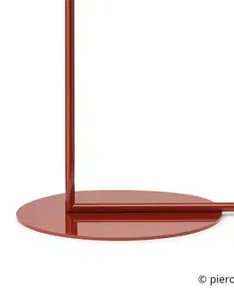 Stojacie lampy FLOS FLOS IC F2 stojaca lampa burgundská červená Ø30 cm