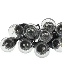 Záhradné lampy Retlux RGL 115 Party reťaz so žiarovkami, 10x LED žltá​, 5+3 m