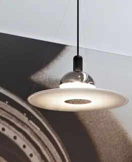 Závesné svietidlá FLOS FLOS Frisbi – závesná lampa s bielym diskom